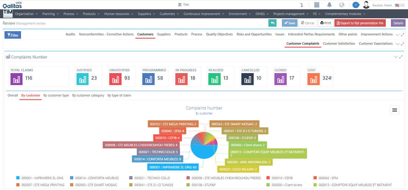 screenshot of Qalitas QHSE